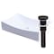 Novatto Modern White Porcelain Vessel Sink Set with Oil Rubbed Bronze Pop-Up Drain NP-01141ORB - alternate 1